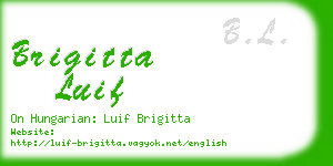 brigitta luif business card